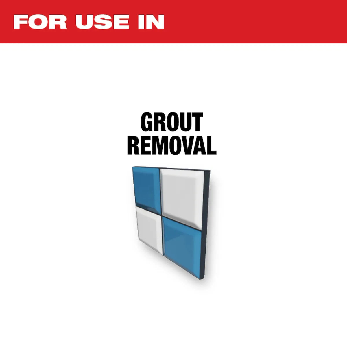 Milwaukee DIAMOND MAX Diamond Grit Plunge Grout Removal Universal Fit Oscillating Multi-Tool Blade (1 PK) 49-25-2251 | 4.169 in Blade Length