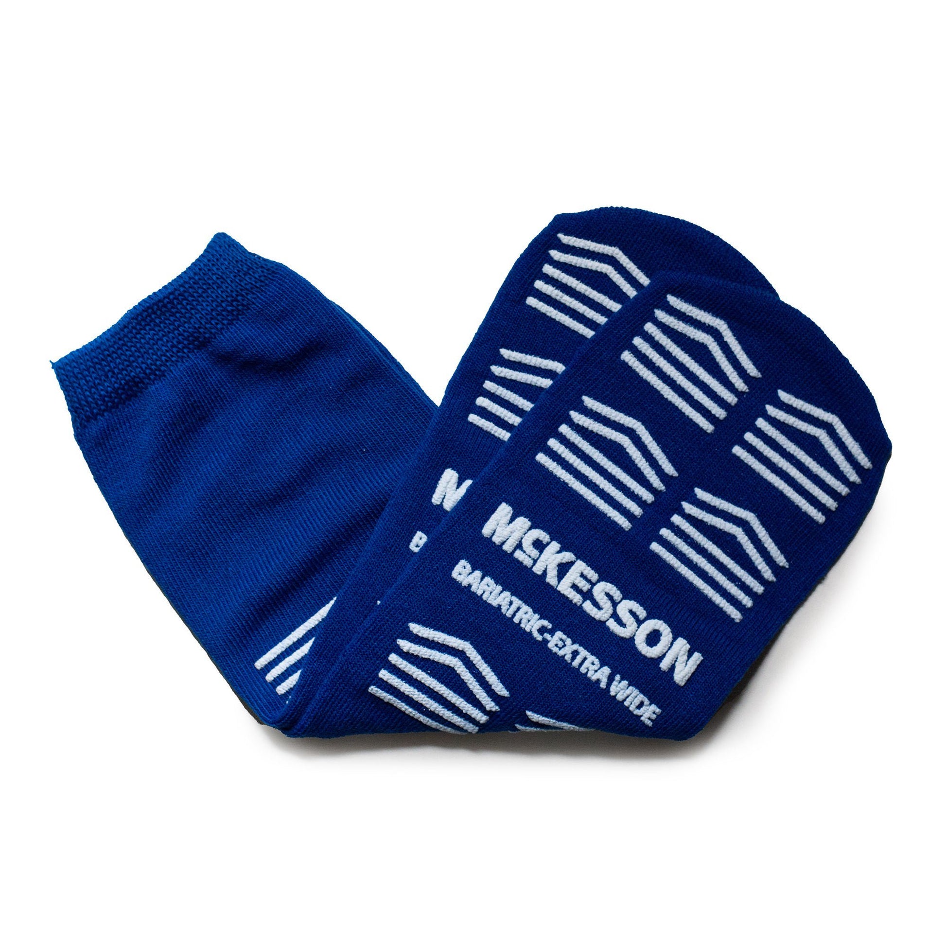 McKesson Slipper Socks, Double Tread, Bariatric, Kingfisher Blue