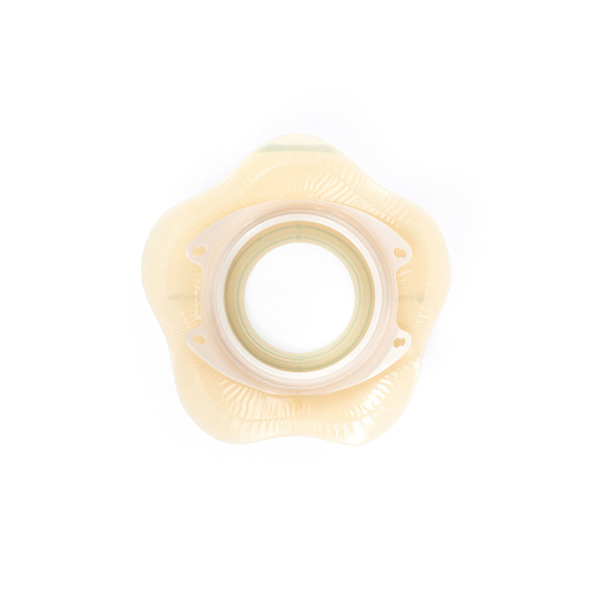 SenSura® Mio Convex Flip Ostomy Barrier, Stoma Openings, Yellow Match