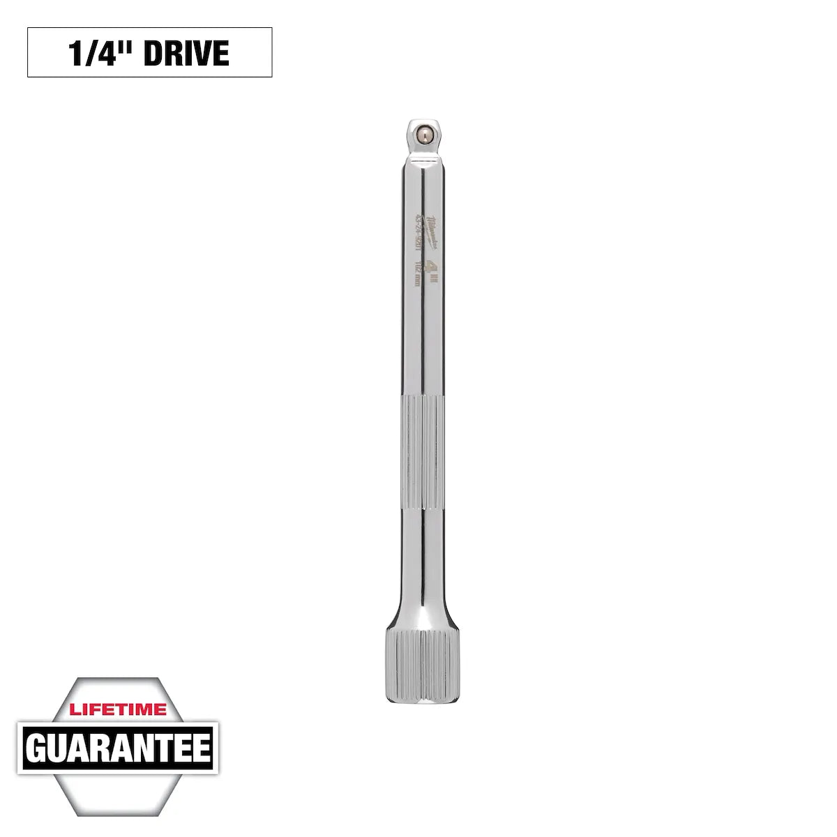 Milwaukee 1/4" Drive 4" Wobble Extension 43-24-9201 | 1/4 in Drive, Chrome Vanadium Steel