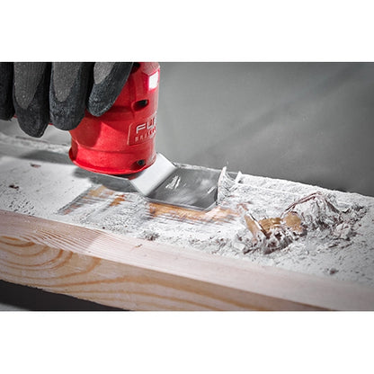 Milwaukee 2 PC 2" Rigid and Flexible Scraper Universal Fit Oscillating Multi-Tool Blade Set 49-25-2202 | 2-Piece, Stainless Steel