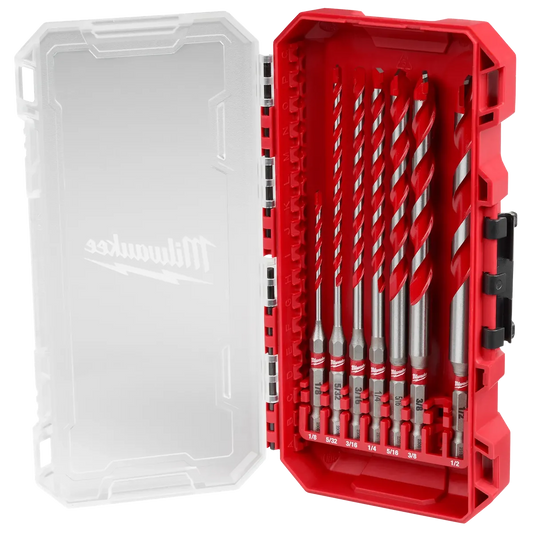 Milwaukee 7PC SHOCKWAVE Impact Duty Carbide Hammer Drill Bit Set 48-20-9000