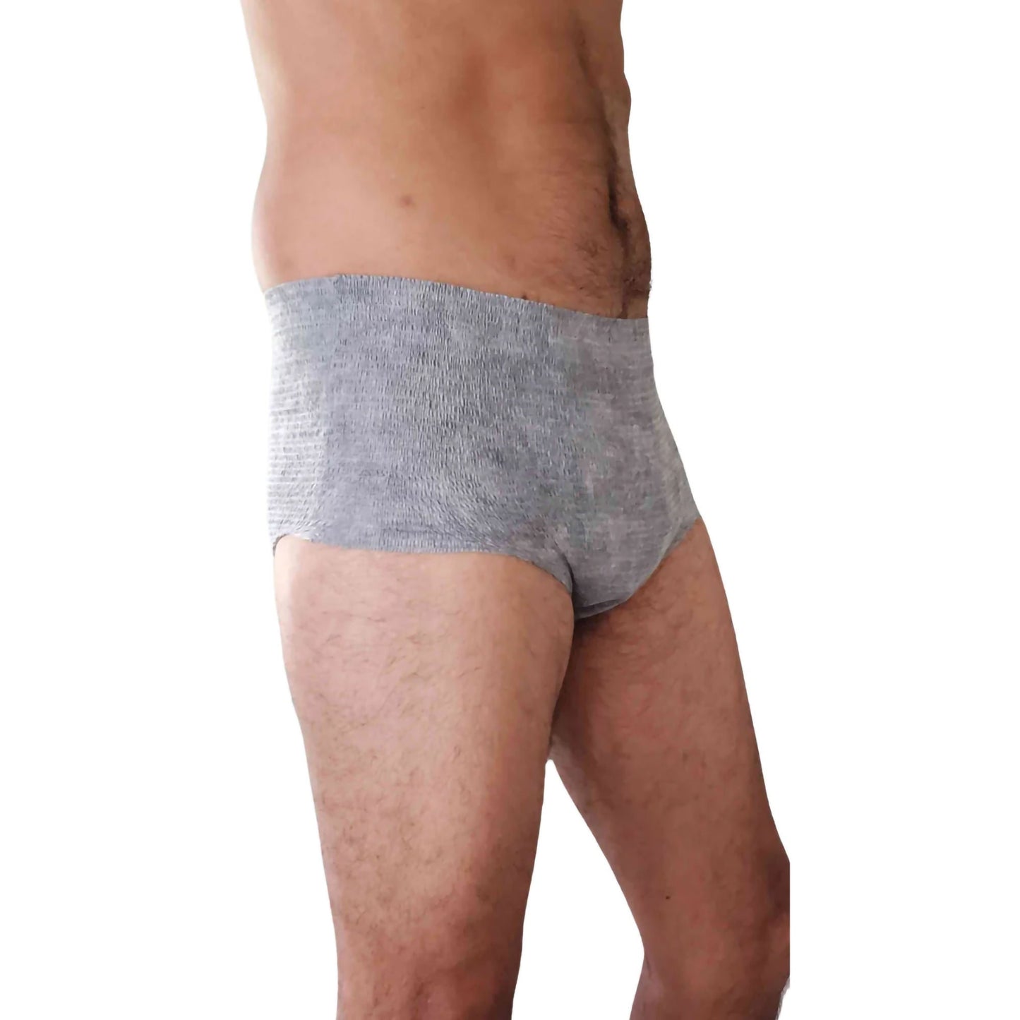 Nexwear Men's Pull-On Absorbent Underwear, Gray