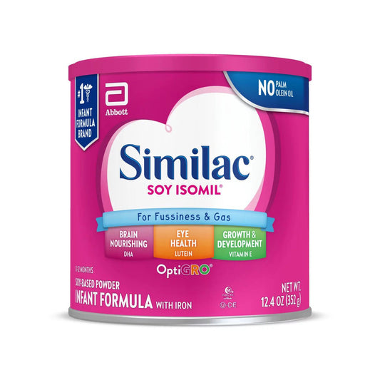 Similac® Soy Isomil® For Fussiness and Gas Powder Infant Formula, can