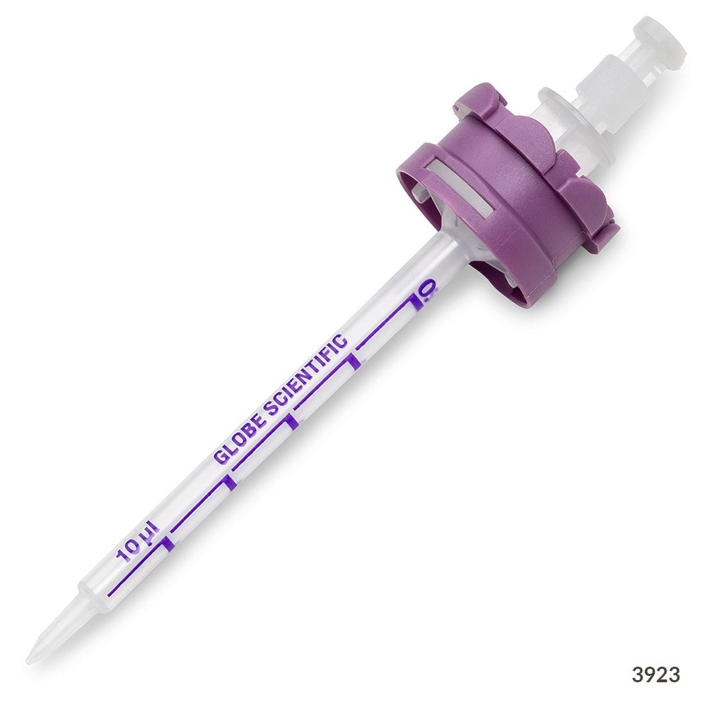 0.5 mL Repeat Pipettor Dispenser Tips, Certified Sterile — RV-Pette PRO, 100/Case | Globe Scientific