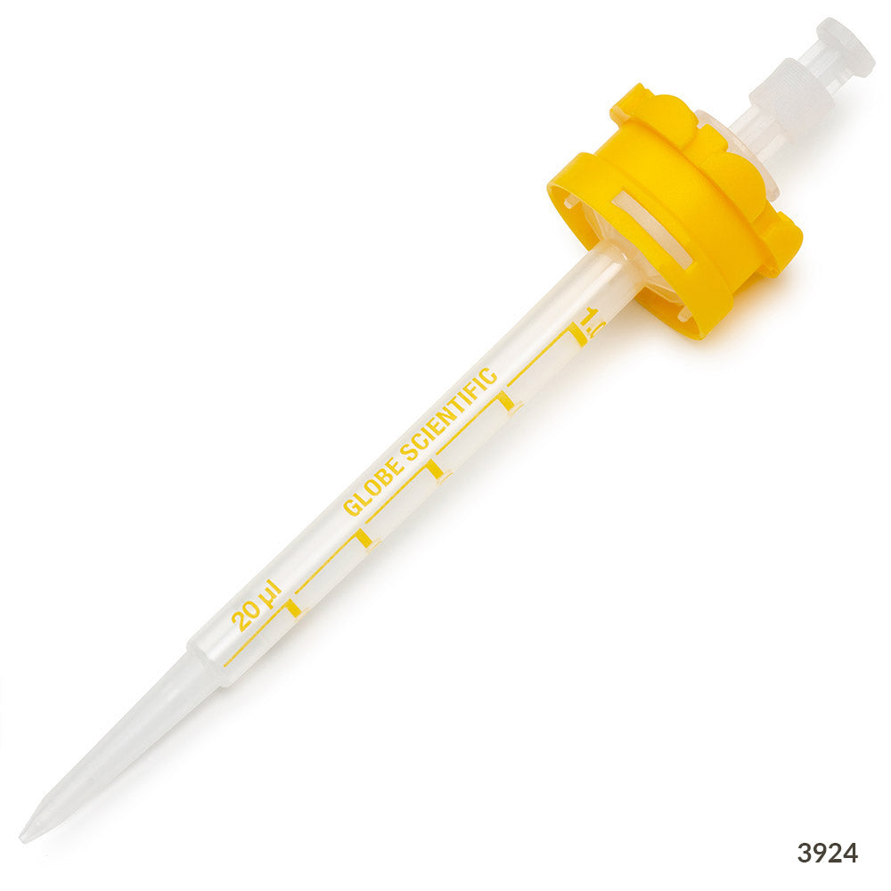 RV-Pette PRO Repeat Volume Dispenser Tips, 1.0 mL — Sterile & Non-Sterile, 100/Pack | Globe Scientific