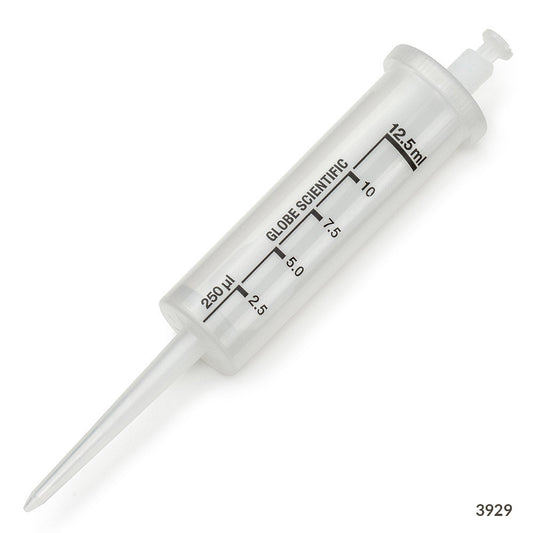 Repeat Pipettor Dispenser Tips, 12.5 mL, Polypropylene — Sterile & Non-Sterile, 100/Case | Globe Scientific