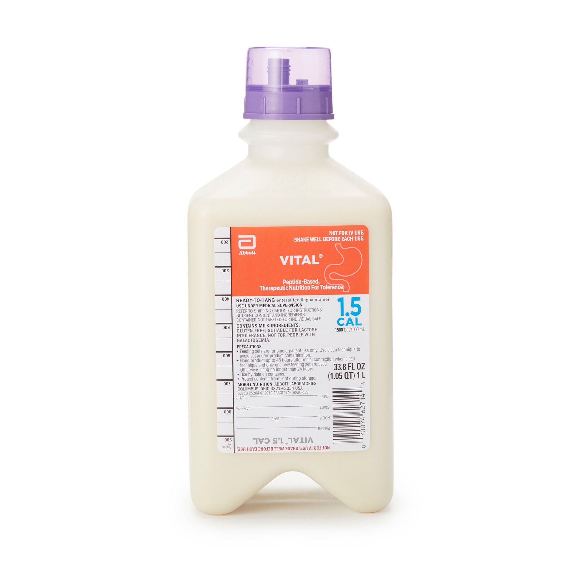 Vital® 1.5 Cal Vanilla Peptide-Based Nutrition for Ages 14+, container