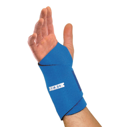 Benik W-203 Wrist Support Wraparound Neoprene / Terry Cloth Left or Right Hand Blue