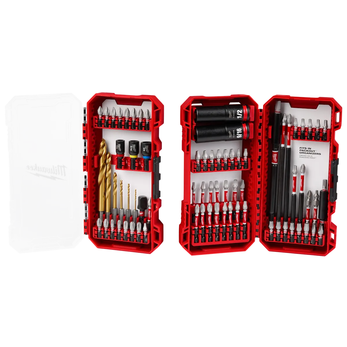 Milwaukee 75 PC SHOCKWAVE Impact Duty Drill, Drive & Fasten Set 48-32-4098 | 75-Piece