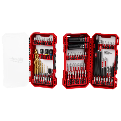 Milwaukee 75 PC SHOCKWAVE Impact Duty Drill, Drive & Fasten Set 48-32-4098 | 75-Piece