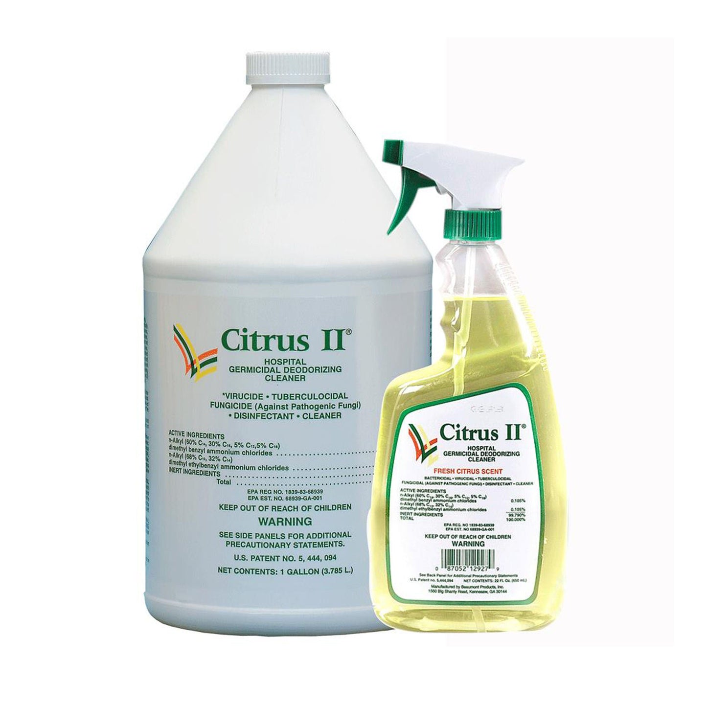 Citrus II® Hospiral Germicidal Deodorizing Cleaner, Spray Bottle