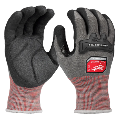Milwaukee Anti-Vibration Cut Level 4 High Dexterity Nitrile Dipped Glove 48-73-8760 | ANSI Cut A4