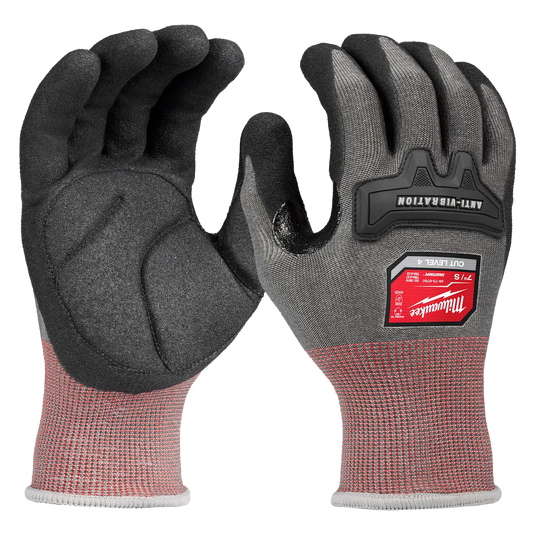 Milwaukee Anti-Vibration Cut Level 4 High Dexterity Nitrile Dipped Glove 48-73-8760 | ANSI Cut A4
