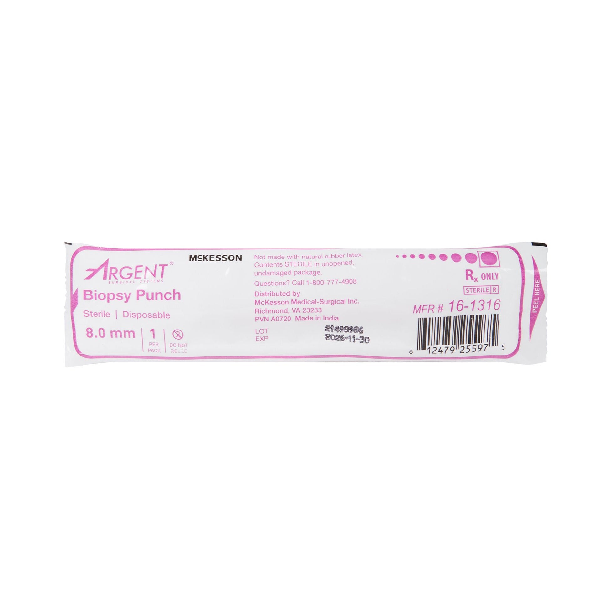 McKesson Argent™ Disposable Biopsy Punches, 8.0 mm - view 5
