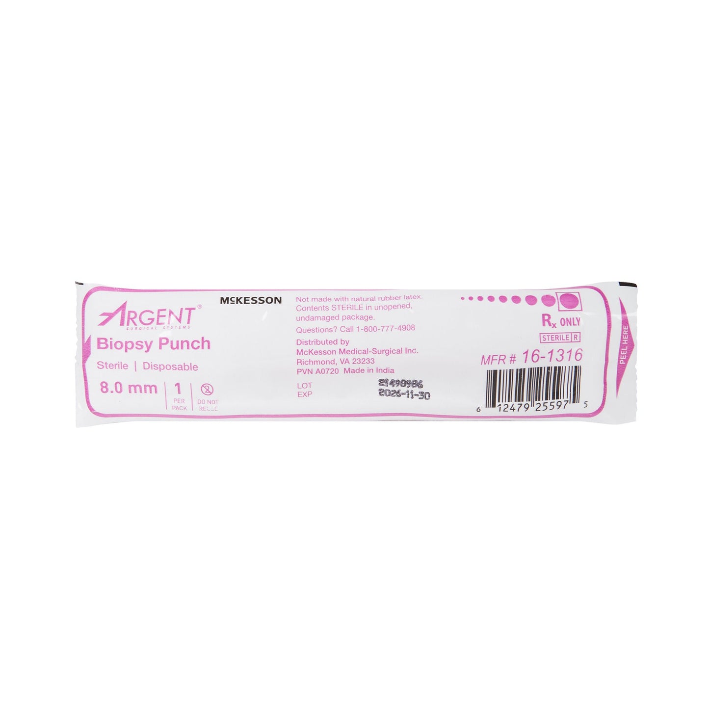 McKesson Argent™ Disposable Biopsy Punches, 8.0 mm – Case of 100 - view 5