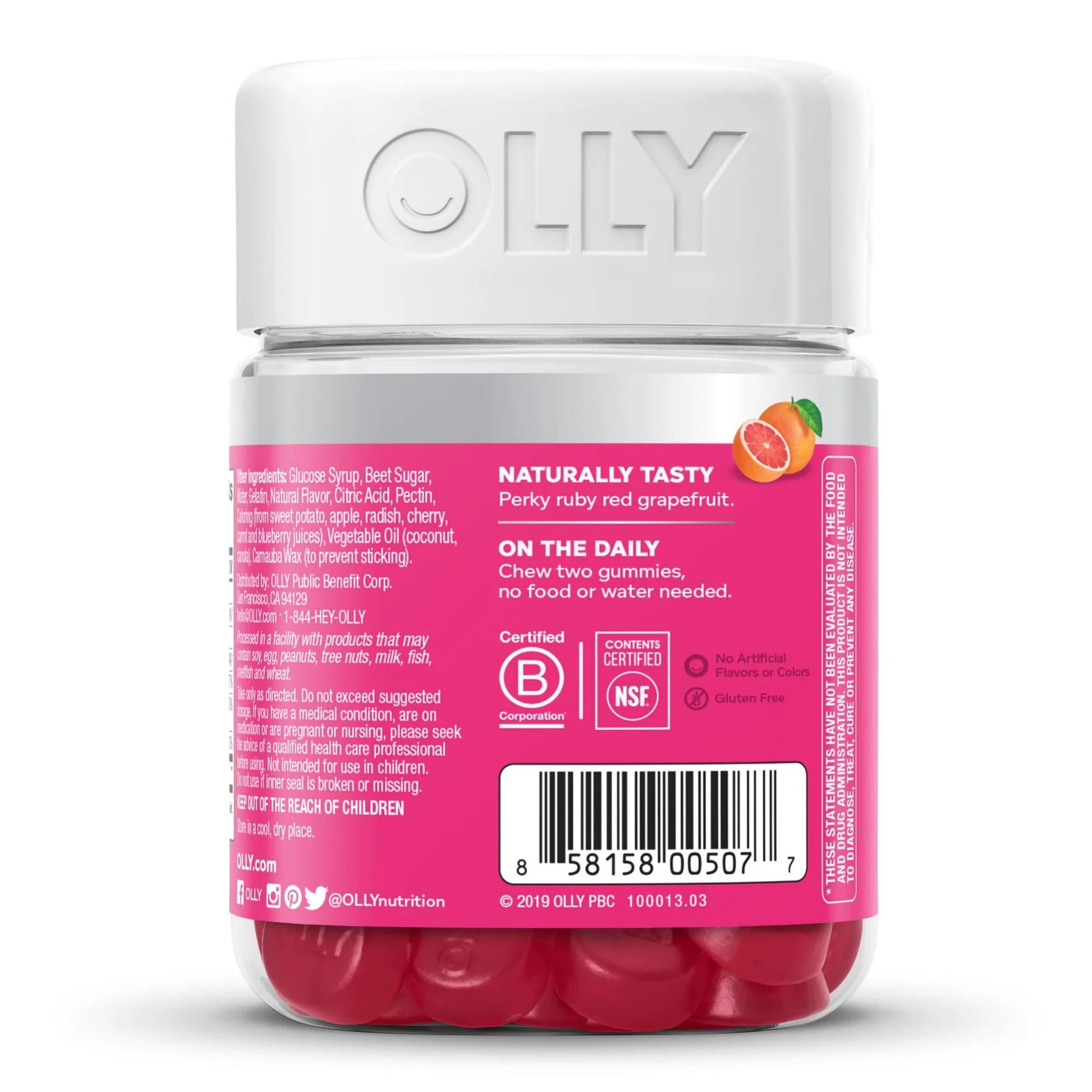 Olly Undeniable Beauty Gummies Grapefruit Glam