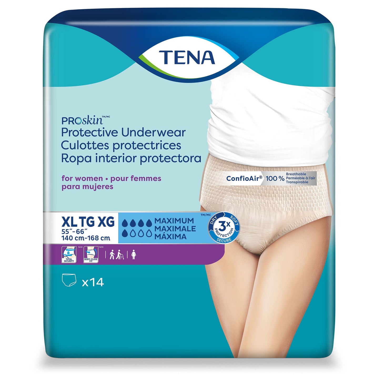 Tena® ProSkin™ Maximum Absorbent Underwear for Women, Extra Large