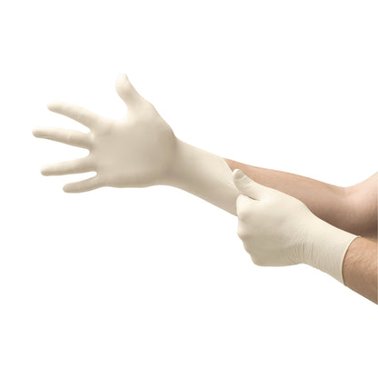 Diamond Grip Plus™ Latex Exam Gloves, White - view 2