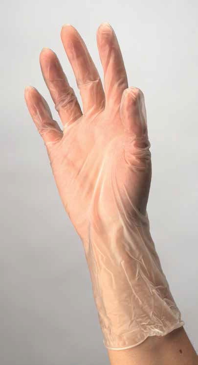 ESTEEM™ Vinyl Exam Gloves, Clear