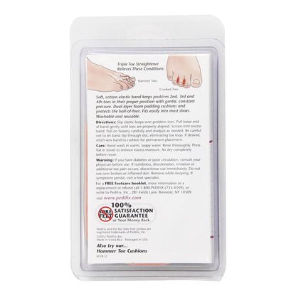 PediFix Triple Toe Straightener Pull-On Left Foot
