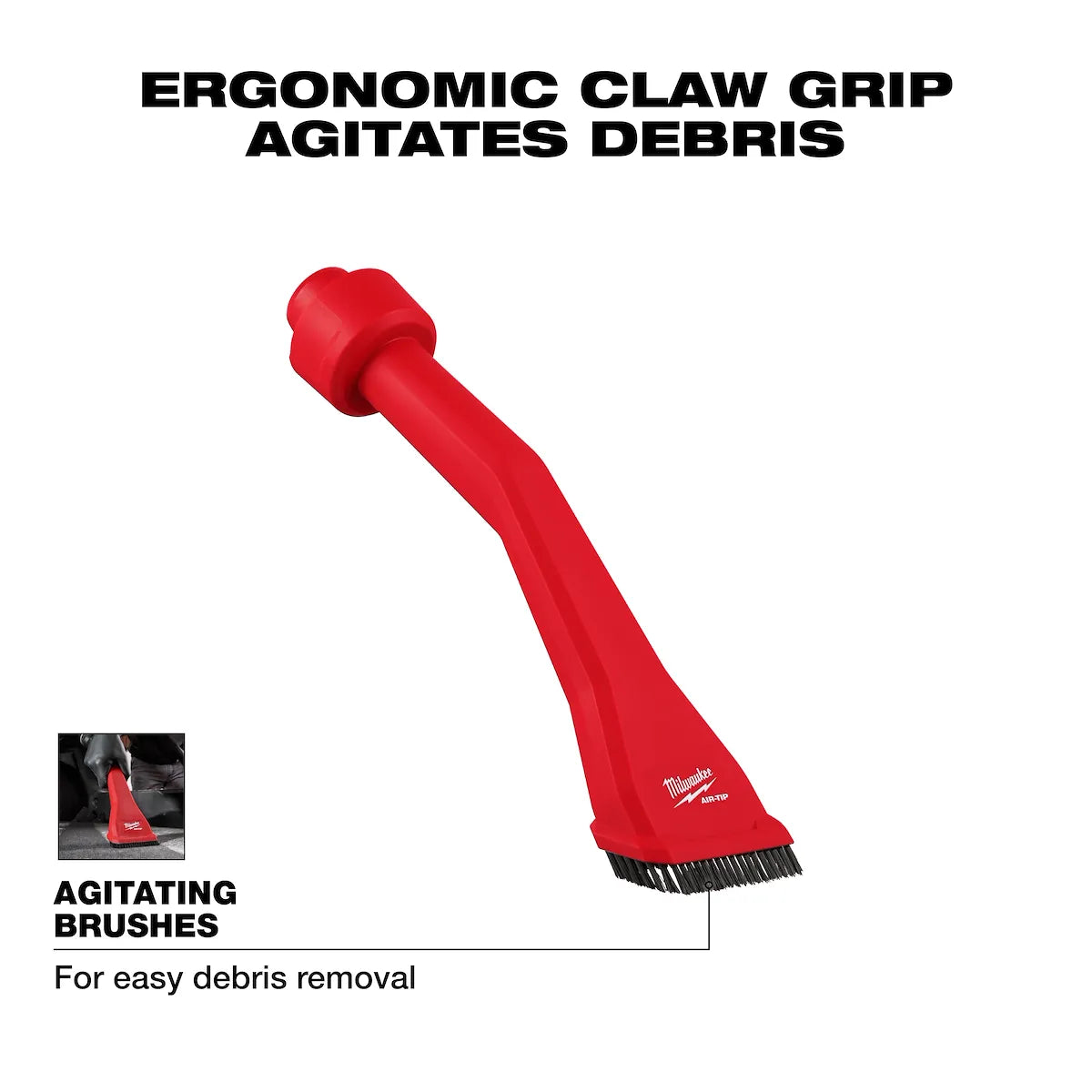 Milwaukee AIR-TIP Claw Utility Nozzle w/ Brushes 49-90-2040