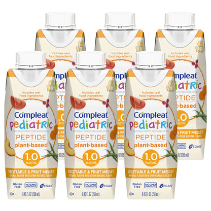 Compleat® Pediatric Peptide Plant-Based Tube Feed Formula, carton