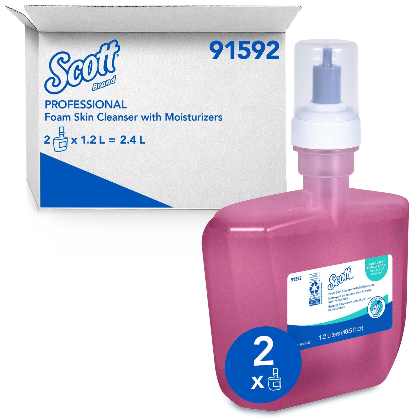 Scott® Foam Skin Cleanser with Moisturizers, Dispenser Refill Bottle