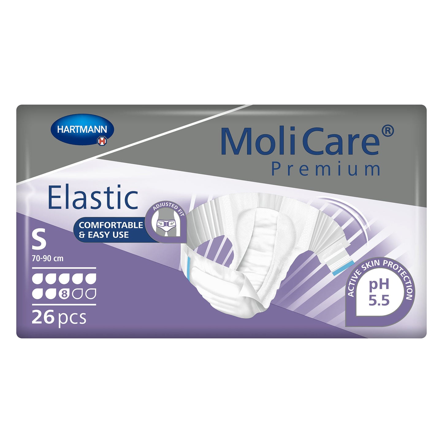 MoliCare® Premium Elastic 8 Drop Absorbency Incontinence Briefs
