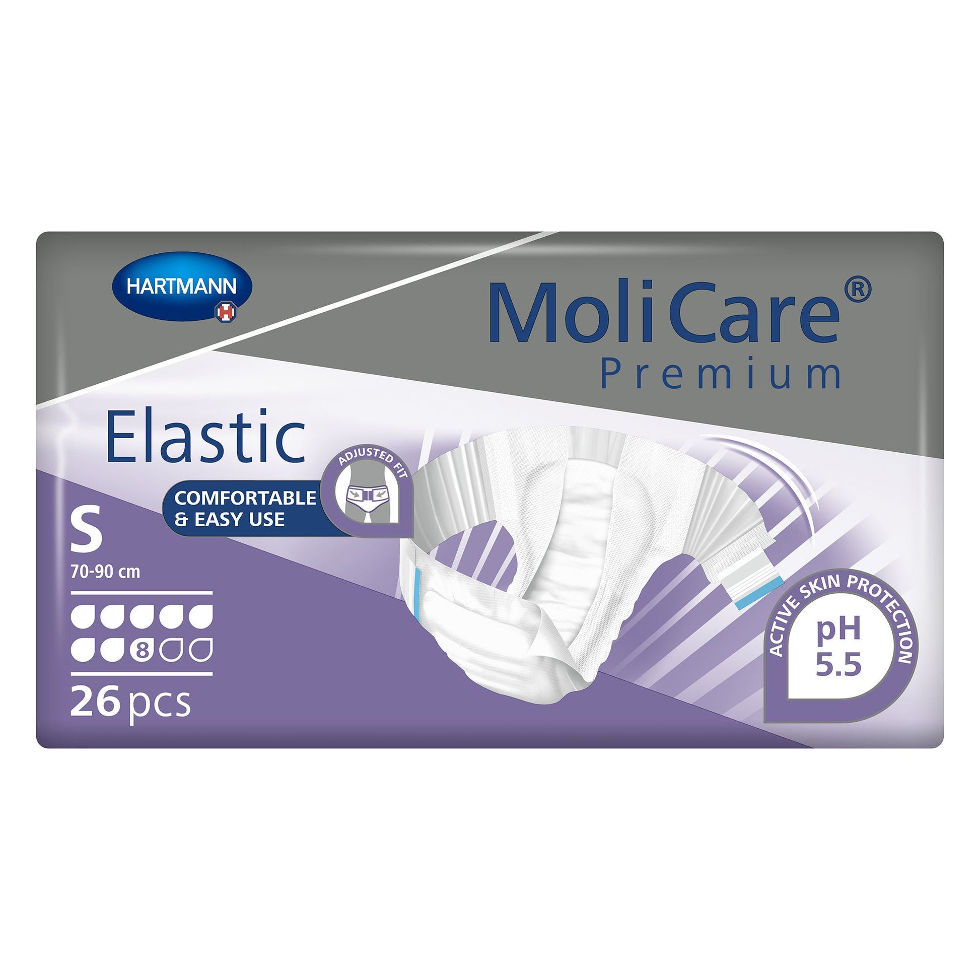 MoliCare® Premium Elastic 8 Drop Absorbency Incontinence Briefs