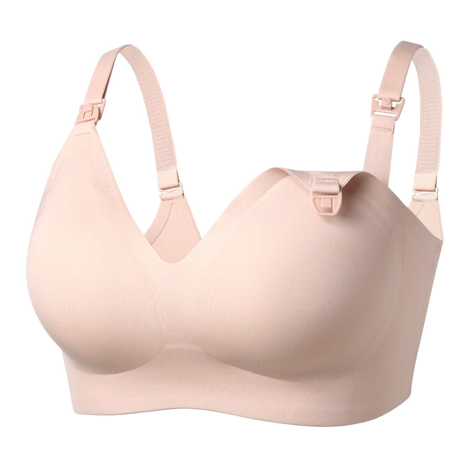 Momcozy Smooth Nursing Bra, Large, Beige