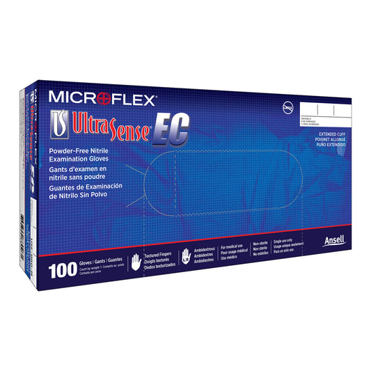 Ultrasense® EC Nitrile Exam Gloves, Blue
