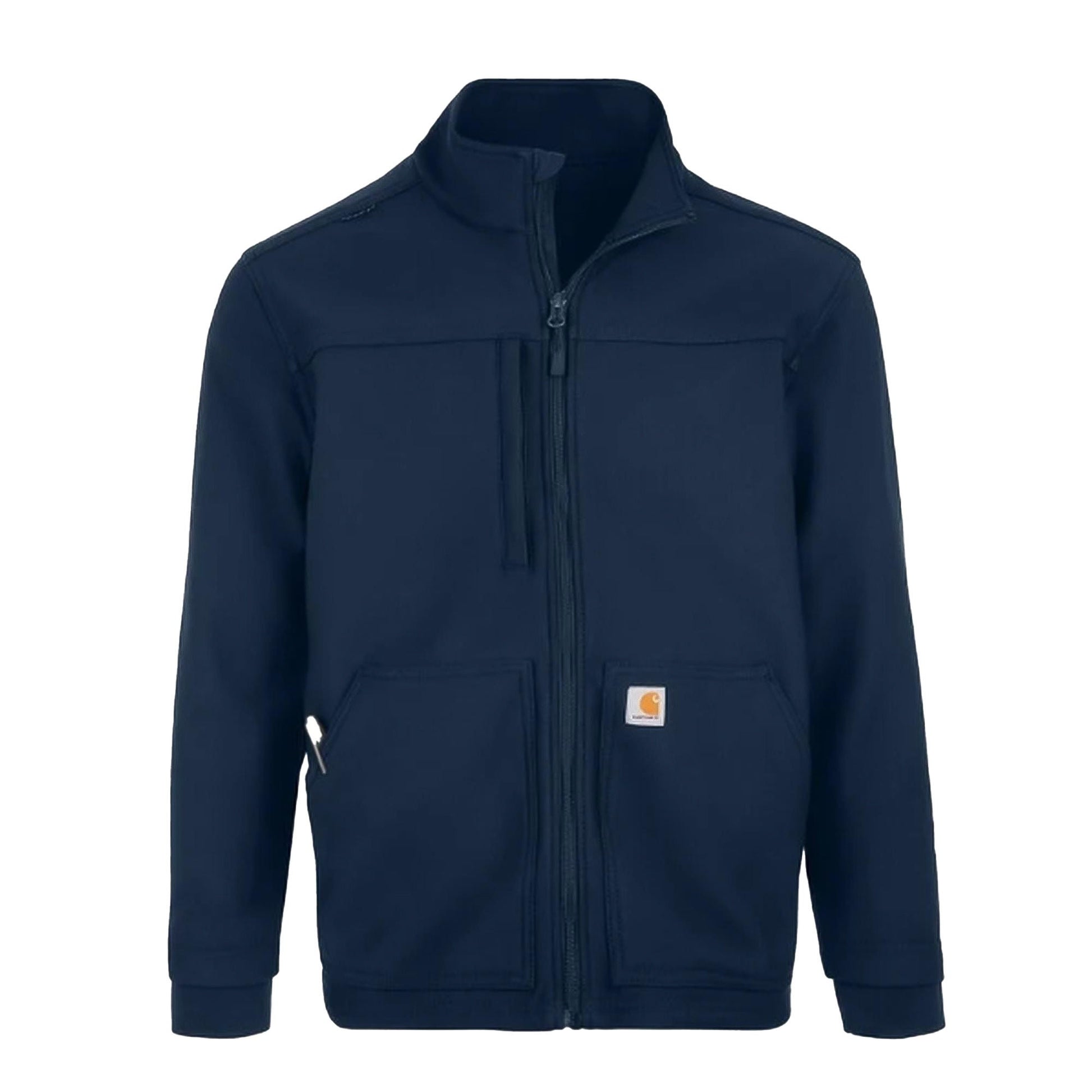 Carhartt Force Rugged Flex Warm-Up Jacket Navy Blue 2X-Large Hip Length 100% Polyester Reusable