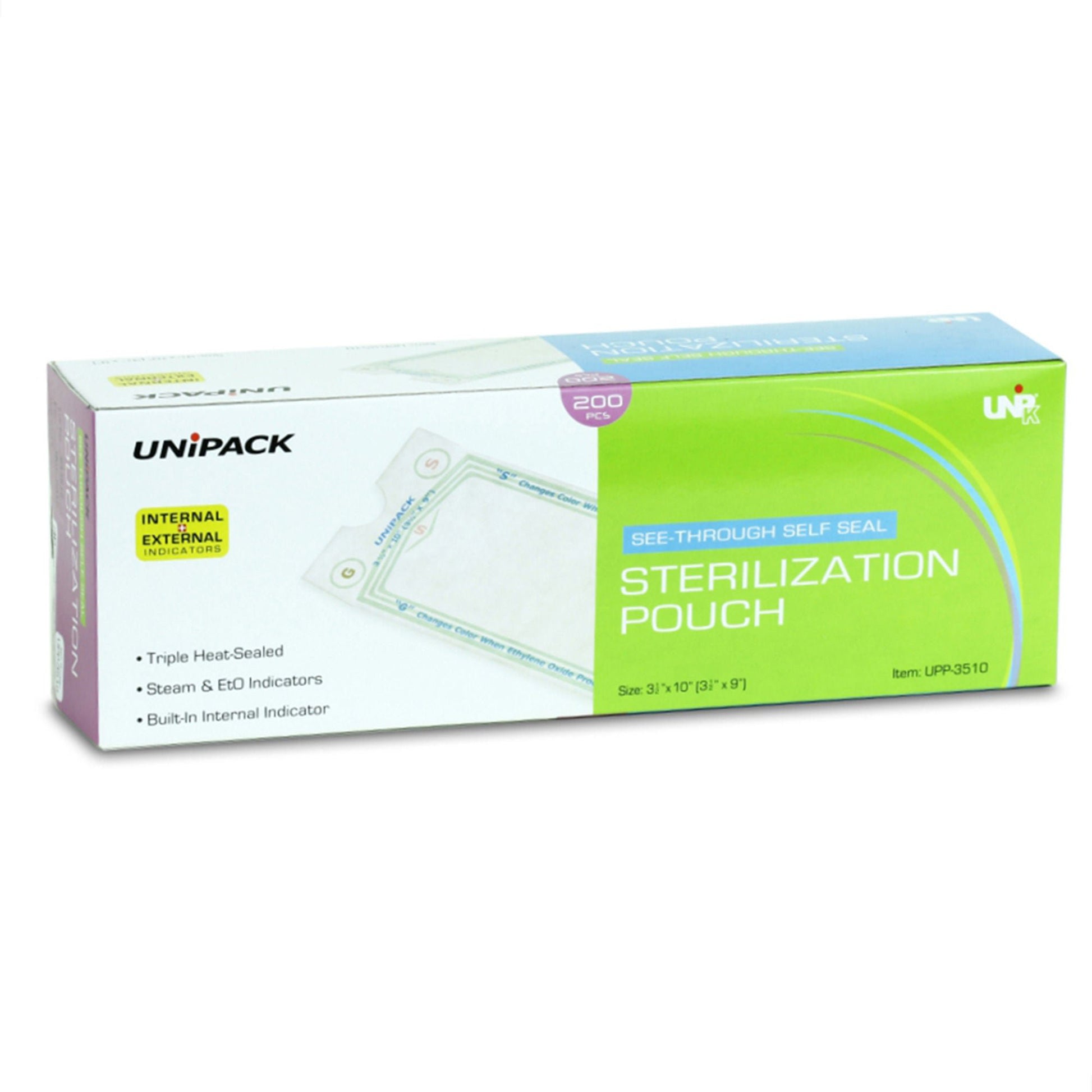 UniPack Sterilization Pouch Ethylene Oxide (EO) Gas / Steam Self Seal Paper / Film