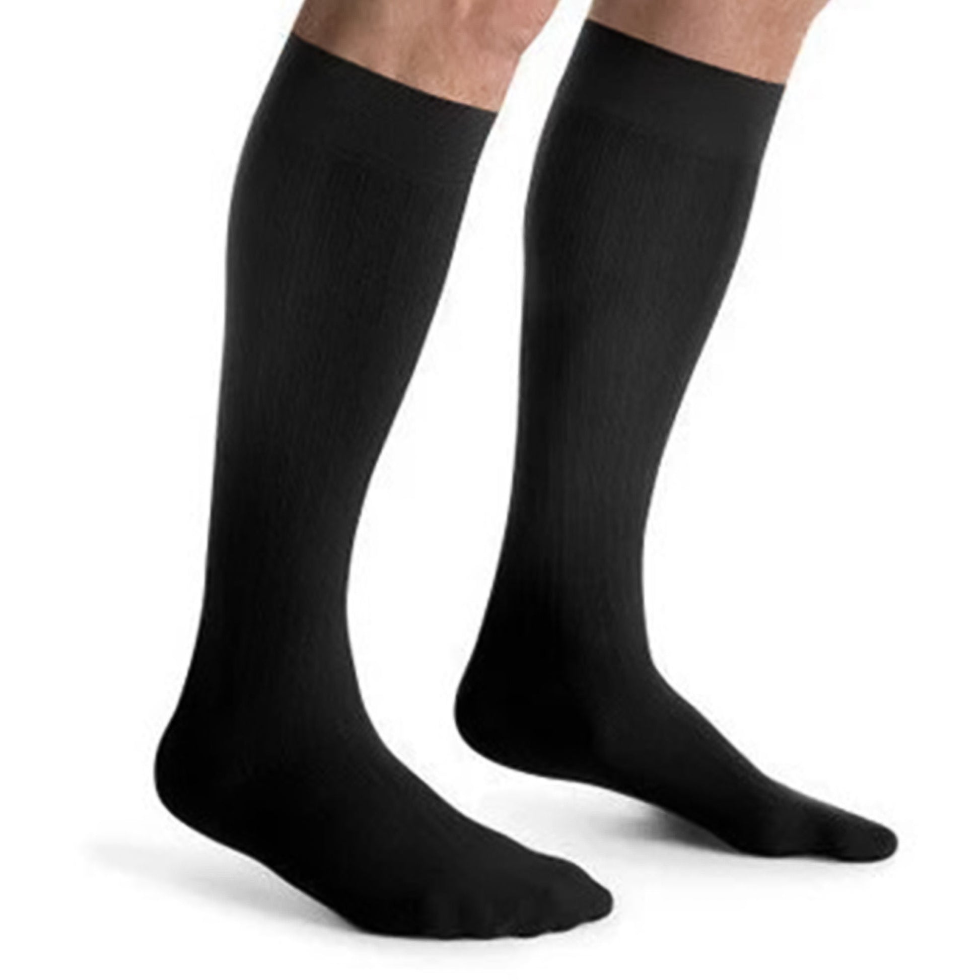 JOBST for Men Compression Stocking Knee High Large Black Closed Toe