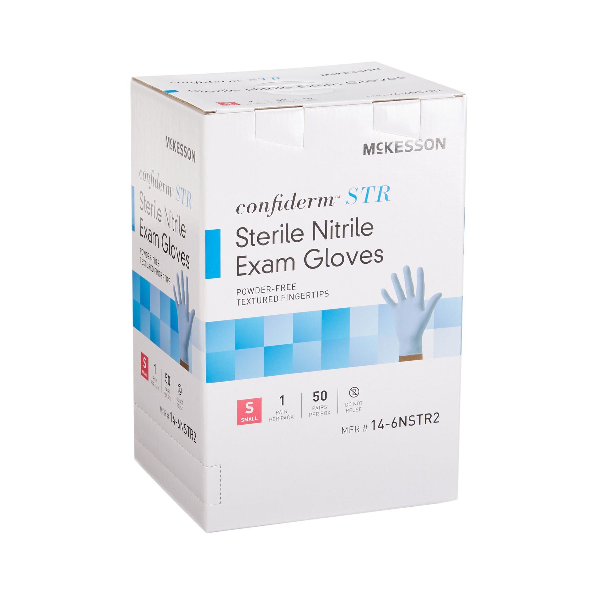 McKesson Confiderm® STR Nitrile Exam Gloves, Blue - view 6