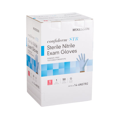 McKesson Confiderm® STR Nitrile Exam Gloves, Blue - view 6