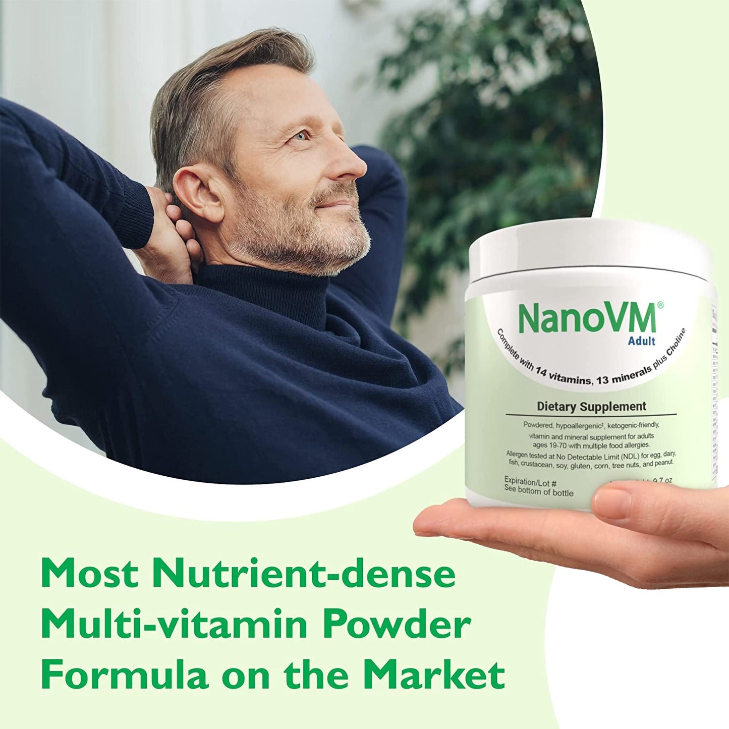 NanoVM® Vitamin & Mineral Powder, 275 Grams