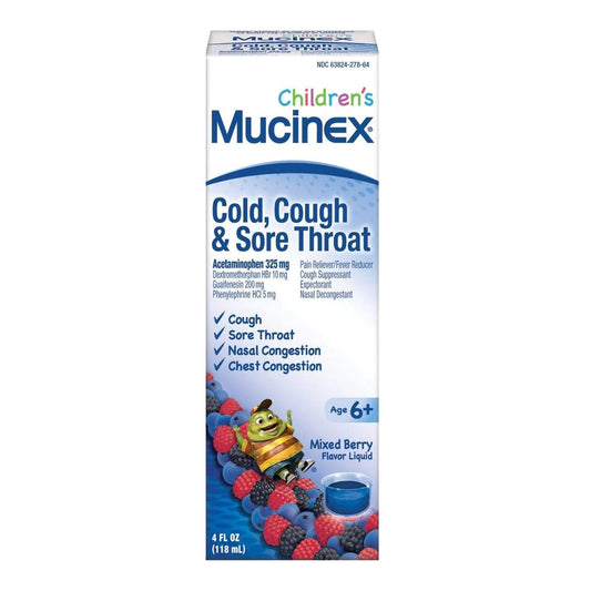 Mucinex® Children's Cold and Flu Liquid Very Berry