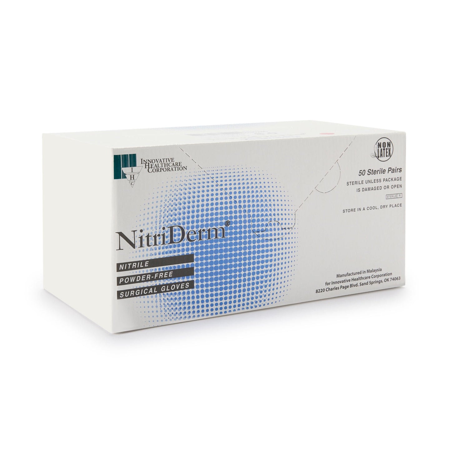 Sterile NitriDerm® Nitrile Surgical Gloves, White - view 6
