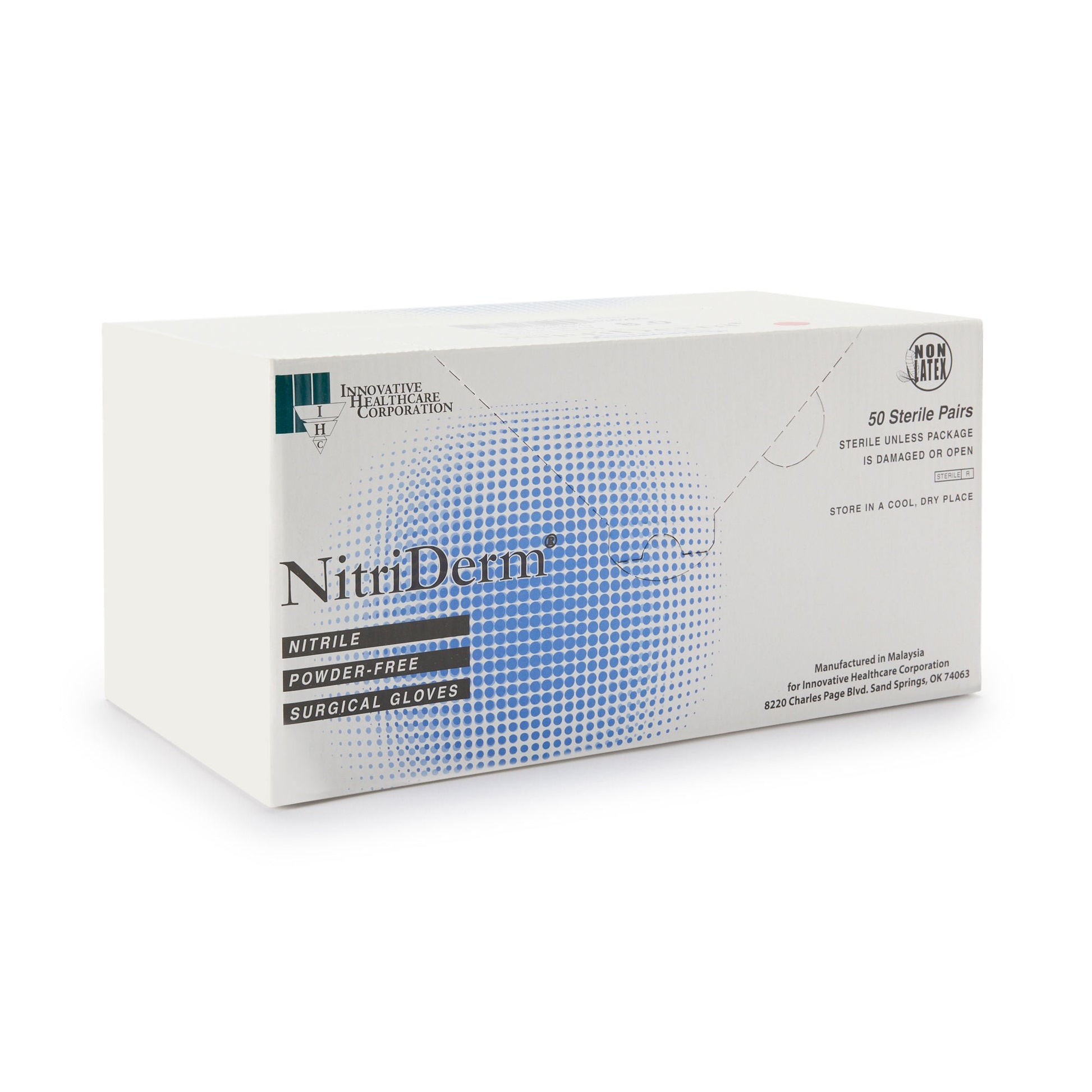 Sterile NitriDerm® Nitrile Surgical Gloves, White - view 6