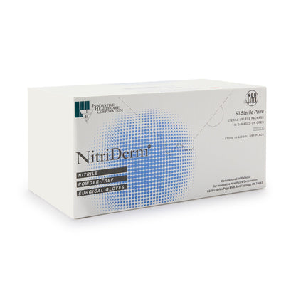 Sterile NitriDerm® Nitrile Surgical Gloves, White - view 6