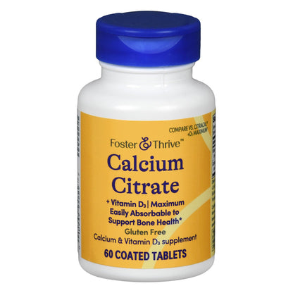 Foster & Thrive™ Calcium Citrate + Vitamin D-3 Coated Tablets Maximum