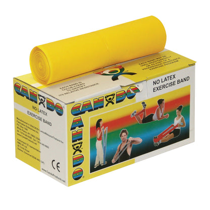 CanDo® Exercise Resistance Band, Yellow, X-Light Resistance