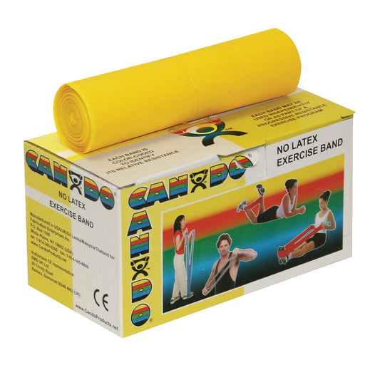 CanDo® Exercise Resistance Band, Yellow, X-Light Resistance
