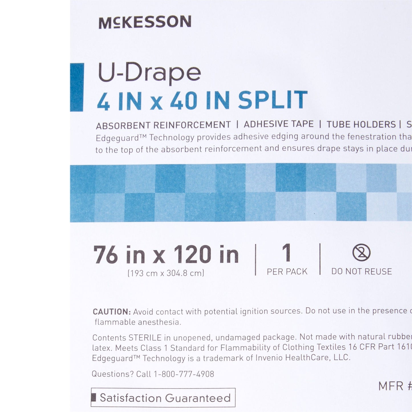 McKesson Sterile U-Drape with Split