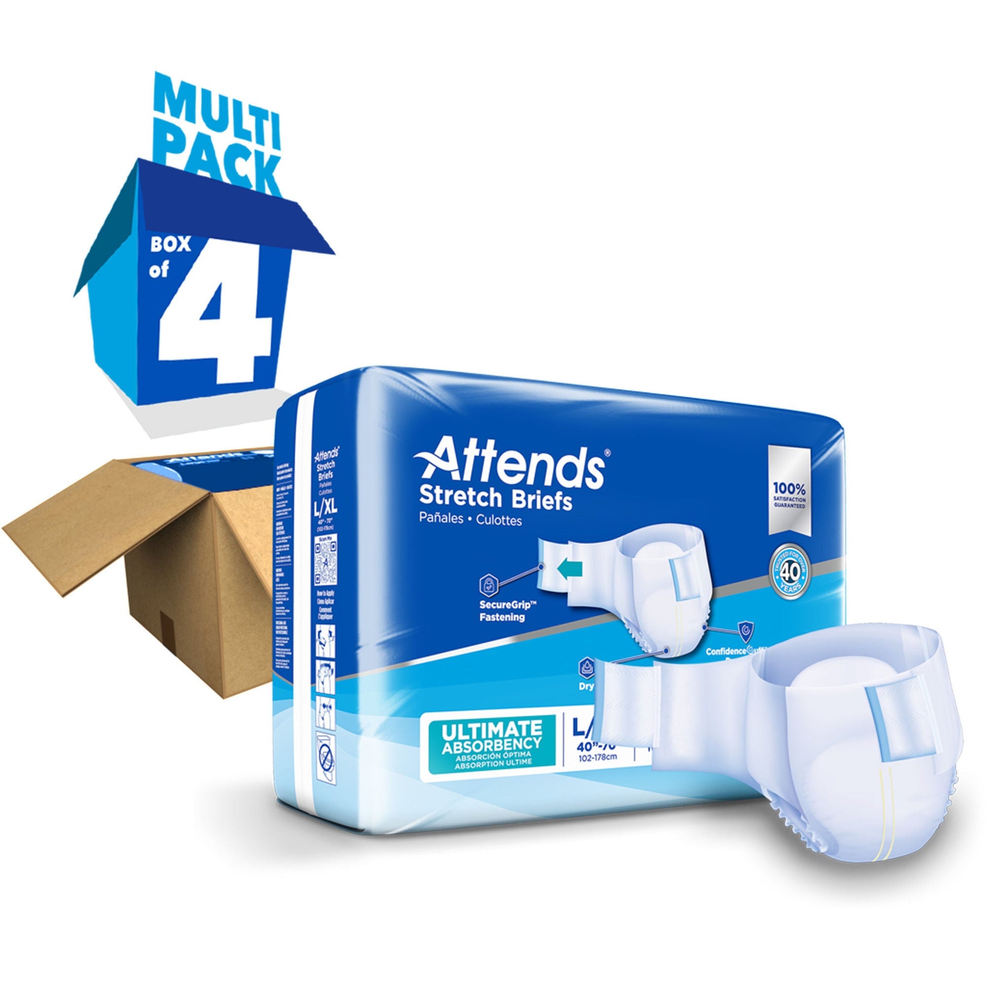Attends® Stretch Briefs
