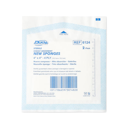 Dukal™ Sterile Nonwoven Sponge, 4-Ply