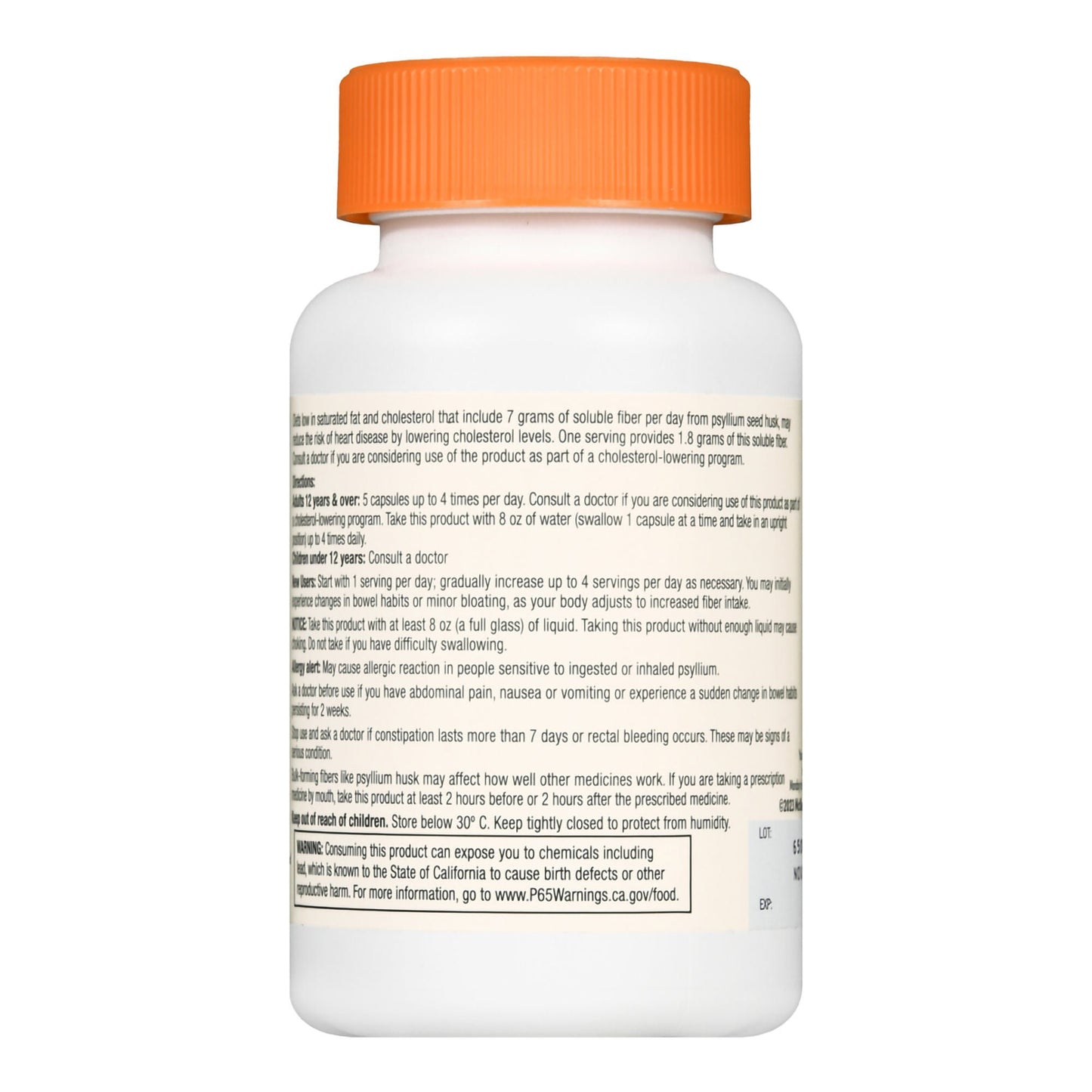 Foster & Thrive™ Fiber Supplement Psyllium Husk Capsules