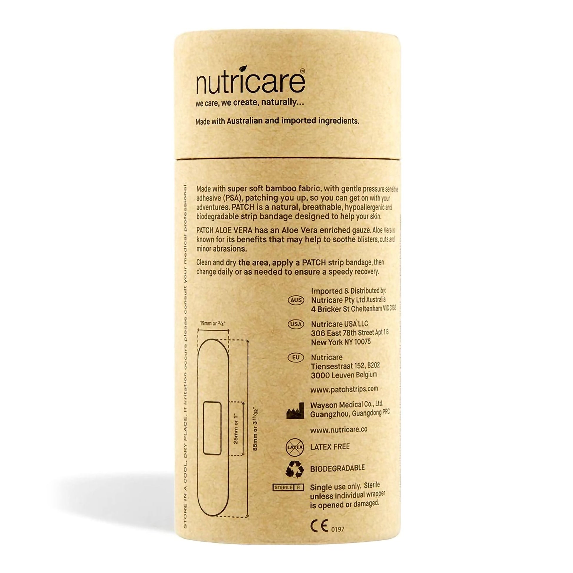 Patch™ Adhesive Strip with Aloe Vera